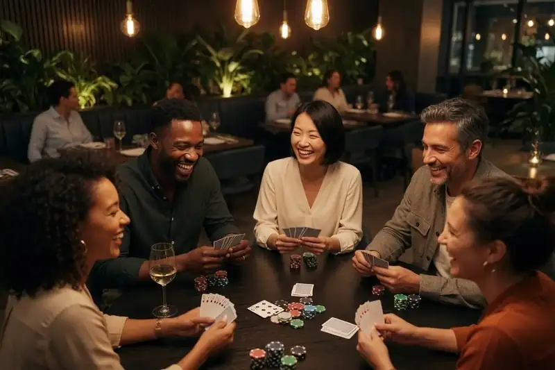 Social poker atmosphere