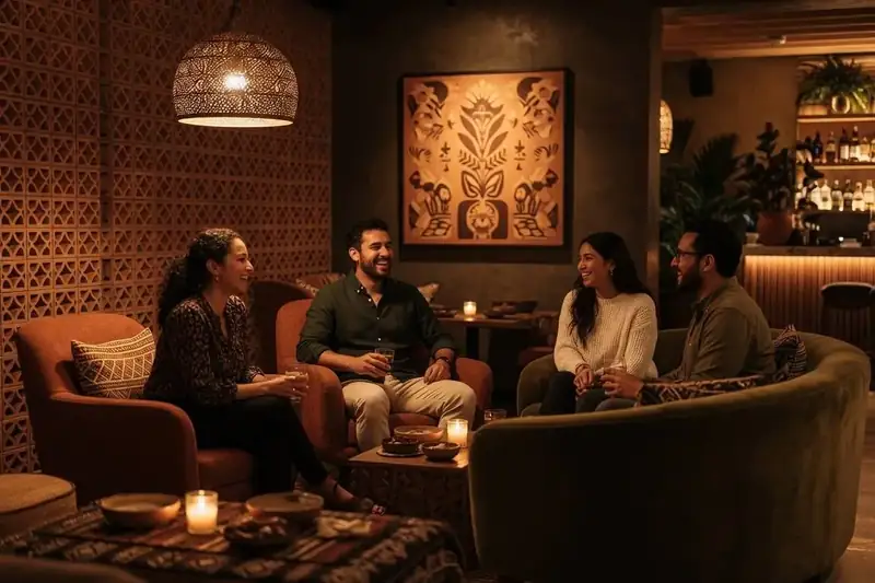 Late-night dining spread