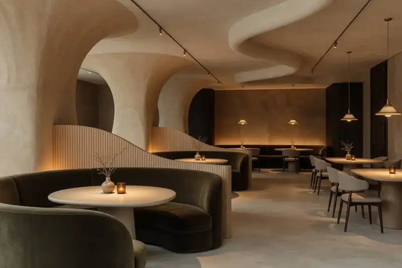 Restaurant interior atmosphere